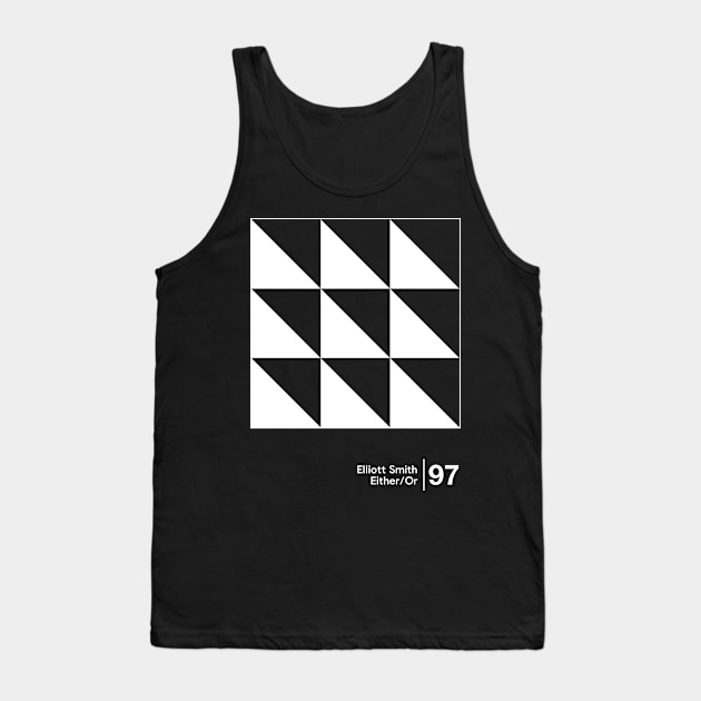 Either/Or - Minimal Style Graphic Artwork Design Tank Top by saudade